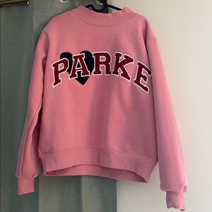 Pink Sweatshirt with Heart Design🍓🍓